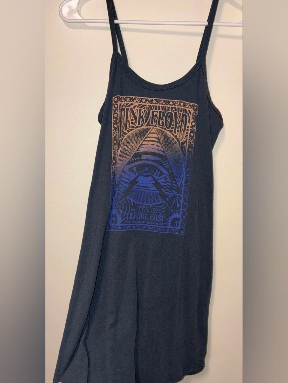 NWOT Pink Floyd Graphic Tank Dress. Sz Large